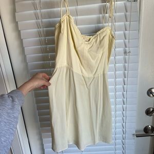 Aritzia yellow dress